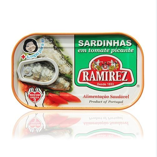  Cá Mòi Xốt Cà Vị Cay Ramirez 125g - Ramirez Spiced Sardines In Tomato Sauce 125g 