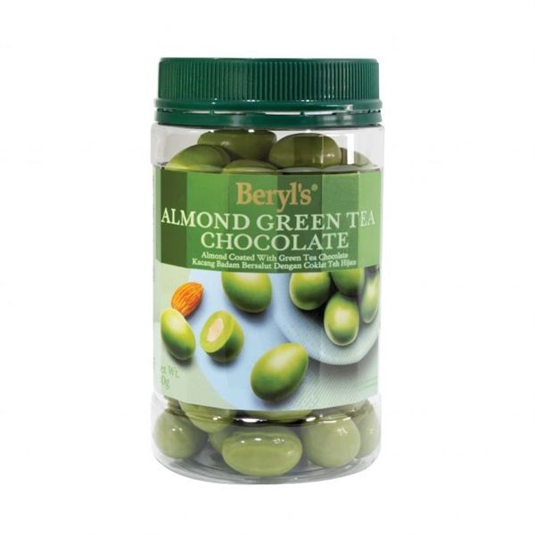  Socola trà xanh hạnh nhân Beryls Hủ 450g -Almond Green Tea chocolate 