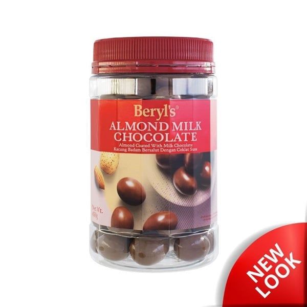  Socola sữa hạnh nhân Beryls Hủ 450g - Almond milk chocolate 