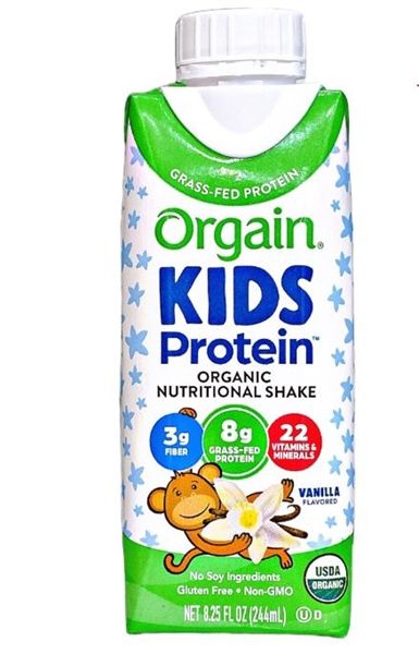  Sữa Protein hữu cơ Orgain Kids Protein Vị Vani 244ml 