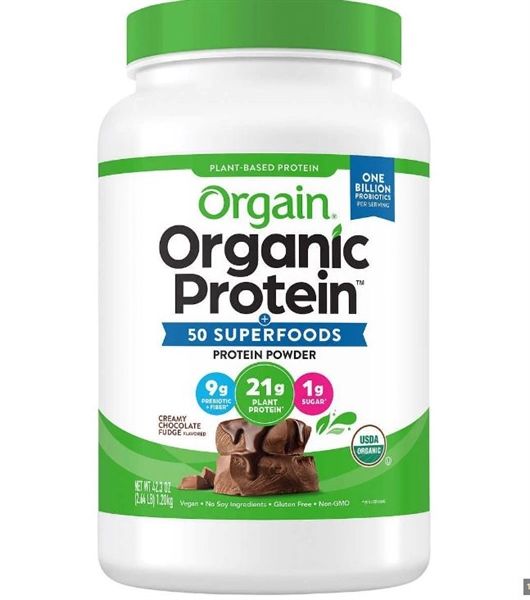  Bột Đạm Thực Vật và Protein Hữu Cơ Orgain - Socola 1.2kg 