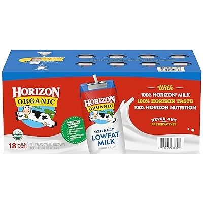  Thùng 18 Hộp Sữa Nước Tách béo Horizon Organic Mỹ Skimmed Milk 236ml x 18 hộp 