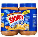  Set 2 Hộp Bơ Đậu Phộng Hạt Skippy Super Chunk Peanut Butter của Mỹ 2.72kg 