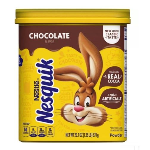  Bột cacao Nestlé Socola Nesquik Chocolate Mỹ 570g 