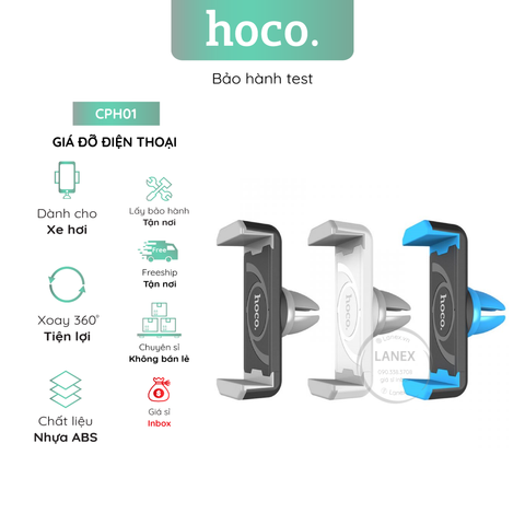 Giá Đỡ Điện Thoại Hoco Cph01 Trên Xe Hơi Nhựa Abs