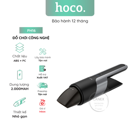 Đồ Chơi Công Nghệ Hoco Ph16 Máy Hút Bụi Vệ Sinh Cầm Tay Mini 80w 5.3kpa Dung Tích 120ml