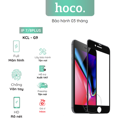 Kính Cường Lực Hoco G9 Ip 7 / 8 Plus Full Màn Hình