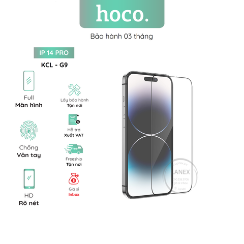 Kính Cường Lực Hoco G9 Ip 14 Pro Full Màn Hình