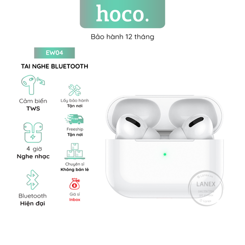 Tai Nghe Bluetooth Hoco Ew04 Cảm Ứng 2 Bên Tws V5.1 Có Mic