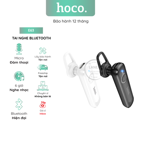 Tai Nghe Bluetooth Hoco E63 1 Bên V5.0 Có Mic