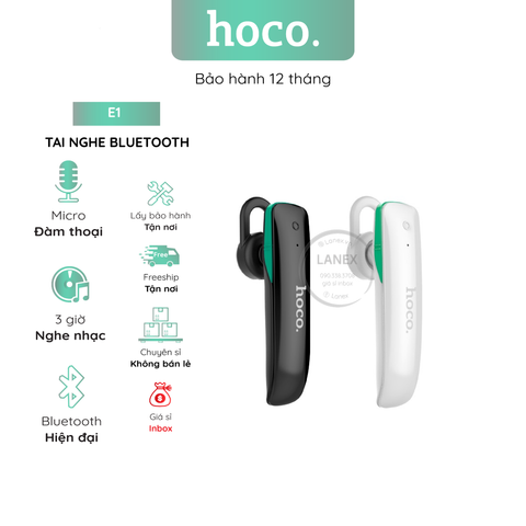 Tai Nghe Bluetooth Hoco E1 1 Bên V4.1 Có Mic