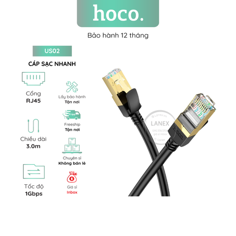 Cáp Mạng Ethernet Hoco Us02 Dài 3.0m