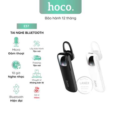 Tai Nghe Bluetooth Hoco E37 1 Bên V4.1 Có Mic