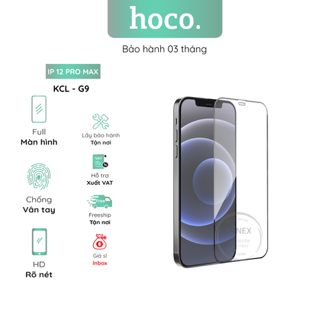 Kính Cường Lực Hoco G9 Ip 12 Pro Max Full Màn Hình