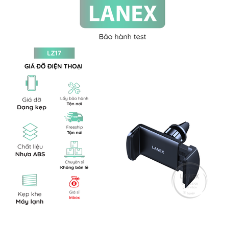 Giá Đỡ Điện Thoại Lanex Lz17 Khe Máy Lạnh Nhựa Abs