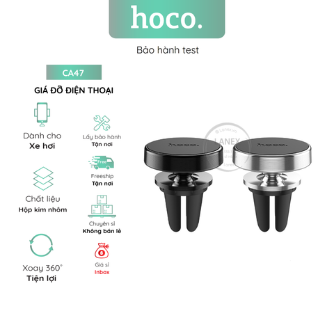 Giá Đỡ Điện Thoại Hoco Ca47 Trên Xe Hơi Hợp Kim Nhôm