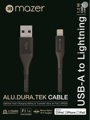 Mazer ALU.DURA.TEK Lightning to USB Cable 1.2M