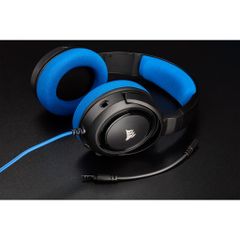 Tai nghe Corsair HS35 Stereo Blue Drivers 50mm - không kèm jack chia Y