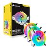 Bộ 3 quạt máy tính 120mm Corsair  QL120 WHITE PRO RGB LED kèm Node Core - CO-9050104-WW