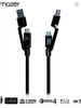 Multi-Tips Rugged.Tek.II 1.5M USB-A+USB-C to Micro USB+USB-C Cable