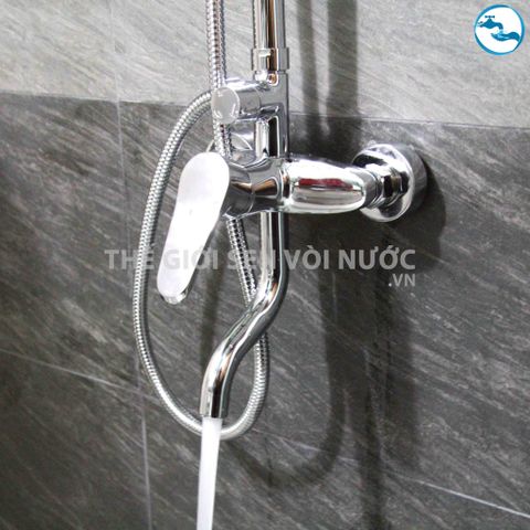 Sen tắm đứng nóng lạnh Đồng Mạ Crom Sandra SD-034