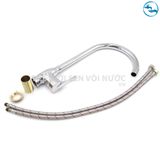 Vòi rửa chén nóng lạnh Đồng Mạ Crom Sandra SD-334