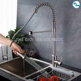 Vòi rửa chén nóng lạnh dây rút INOX 304 Sandra SD-300LX