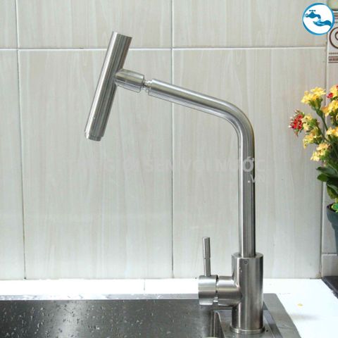 Vòi rửa chén nóng lạnh INOX 304 Sandra SD-327S