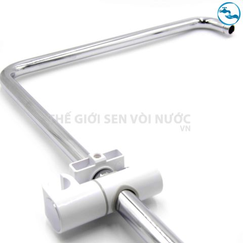 Sen tắm đứng nóng lạnh Đồng Mạ Crom kệ nhựa Sandra SD-048S