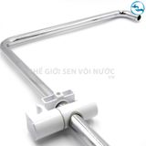 Sen tắm đứng nóng lạnh Đồng Mạ Crom kệ nhựa Sandra SD-046S