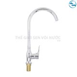 Vòi rửa chén nóng lạnh Đồng Mạ Crom Sandra SD-334