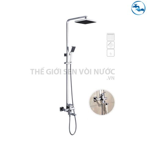 Sen tắm đứng nóng lạnh Đồng Mạ Crom Sandra SD-016