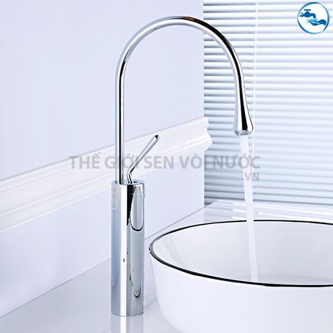 Vòi Lavabo nóng lạnh Đồng Mạ Crom Sandra SD-239