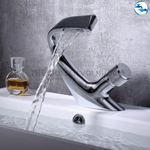 Vòi Lavabo nóng lạnh Đồng Mạ Crom Sandra SD-245