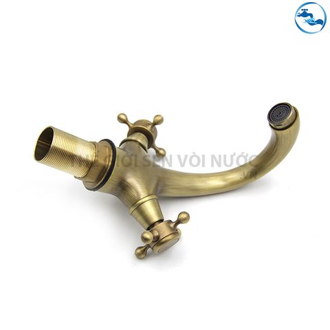 Vòi Lavabo nóng lạnh Đồng Giả Cổ Sandra SD-268