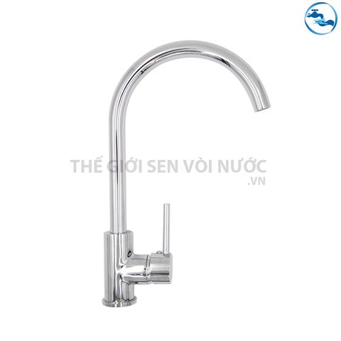 Vòi rửa chén nóng lạnh Đồng Mạ Crom Sandra SD-333