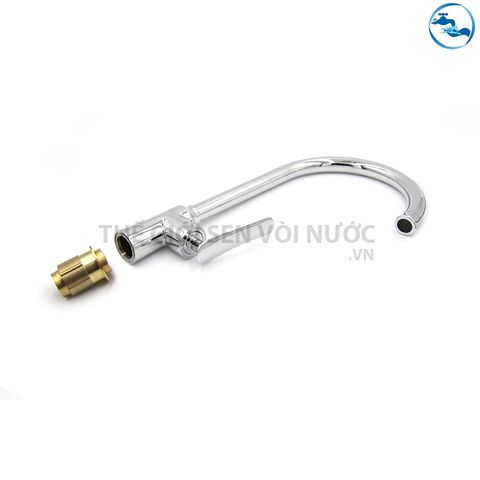 Vòi rửa chén nóng lạnh Đồng Mạ Crom Sandra SD-336