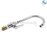 Vòi rửa chén nóng lạnh Đồng Mạ Crom Sandra SD-336