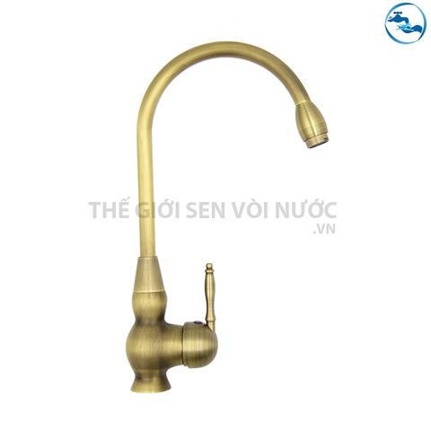 Vòi rửa chén nóng lạnh Đồng Giả Cổ Sandra SD-343