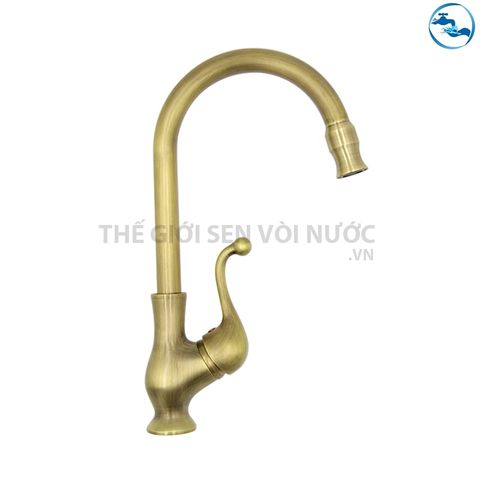 Vòi rửa chén nóng lạnh Đồng Giả Cổ Sandra SD-344