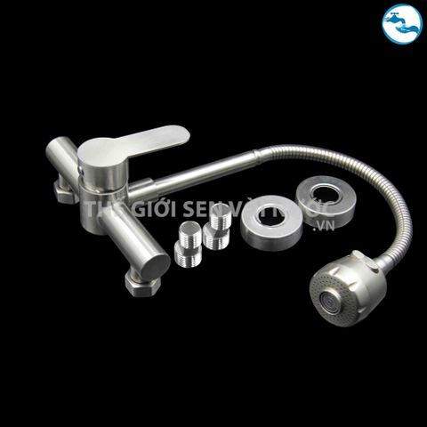 Vòi rửa chén nóng lạnh INOX 304 Sandra SD-308S