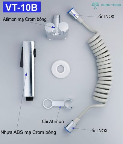 Van T 2 chế độ thân A và cài A mạ xám VT-10B