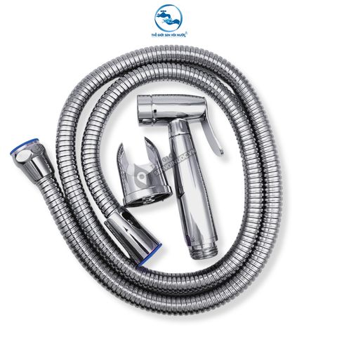 Bộ Xịt Vệ Sinh CREVA Màu Crom Bóng Chất Liệu Đồng Thau Cao Cấp - VX-02T