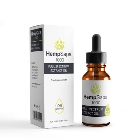 FULL SPECTRUM CBD OIL 10% -  TINH DẦU CBD 10%  (1000mg/10ml) HEMPSAPA