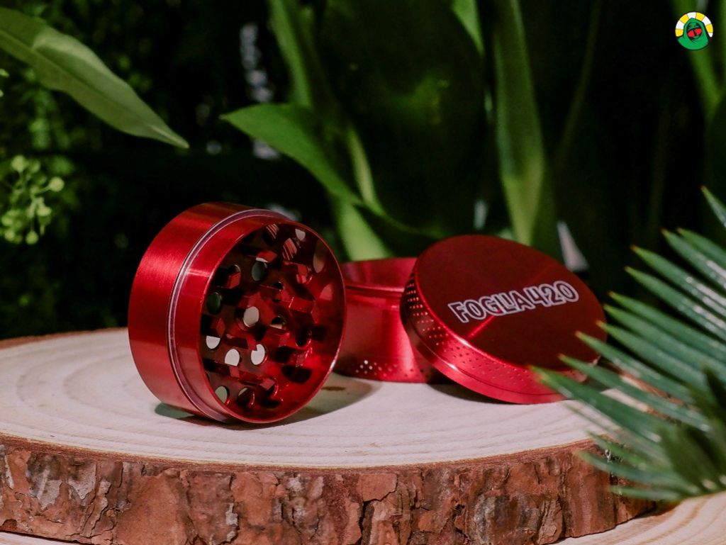 Grinder Classic Foglia Red 40mm