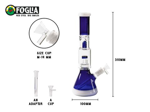 Bowl Foglia Bong Blue & White