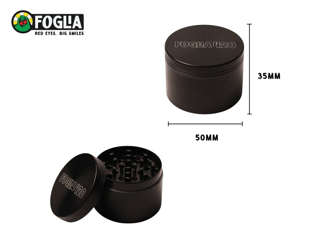 Grinder Classic Foglia Black 50MM