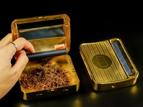 Rectangle Gold Rolling Box