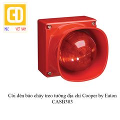 Còi đèn báo cháy treo tường loại địa chỉ Cooper