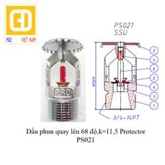 Đầu phun chữa cháy quay lên Spinkler k=11,5- Protector